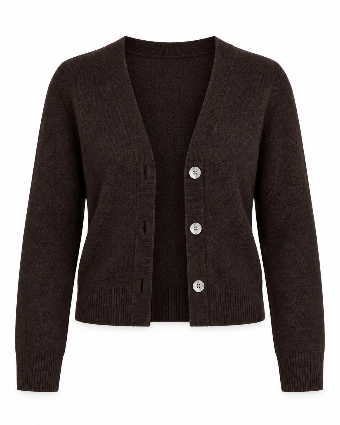 Cardigan cashmere donna