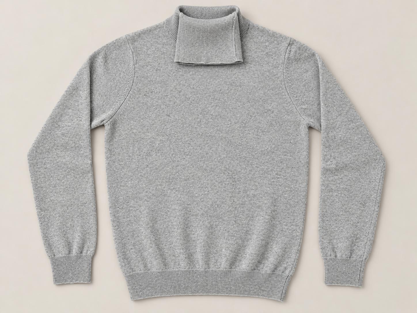 Maglione in Cashmere collo alto uomo