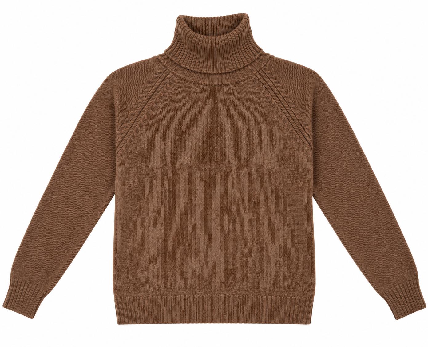Maglione cashmere collo alto donna