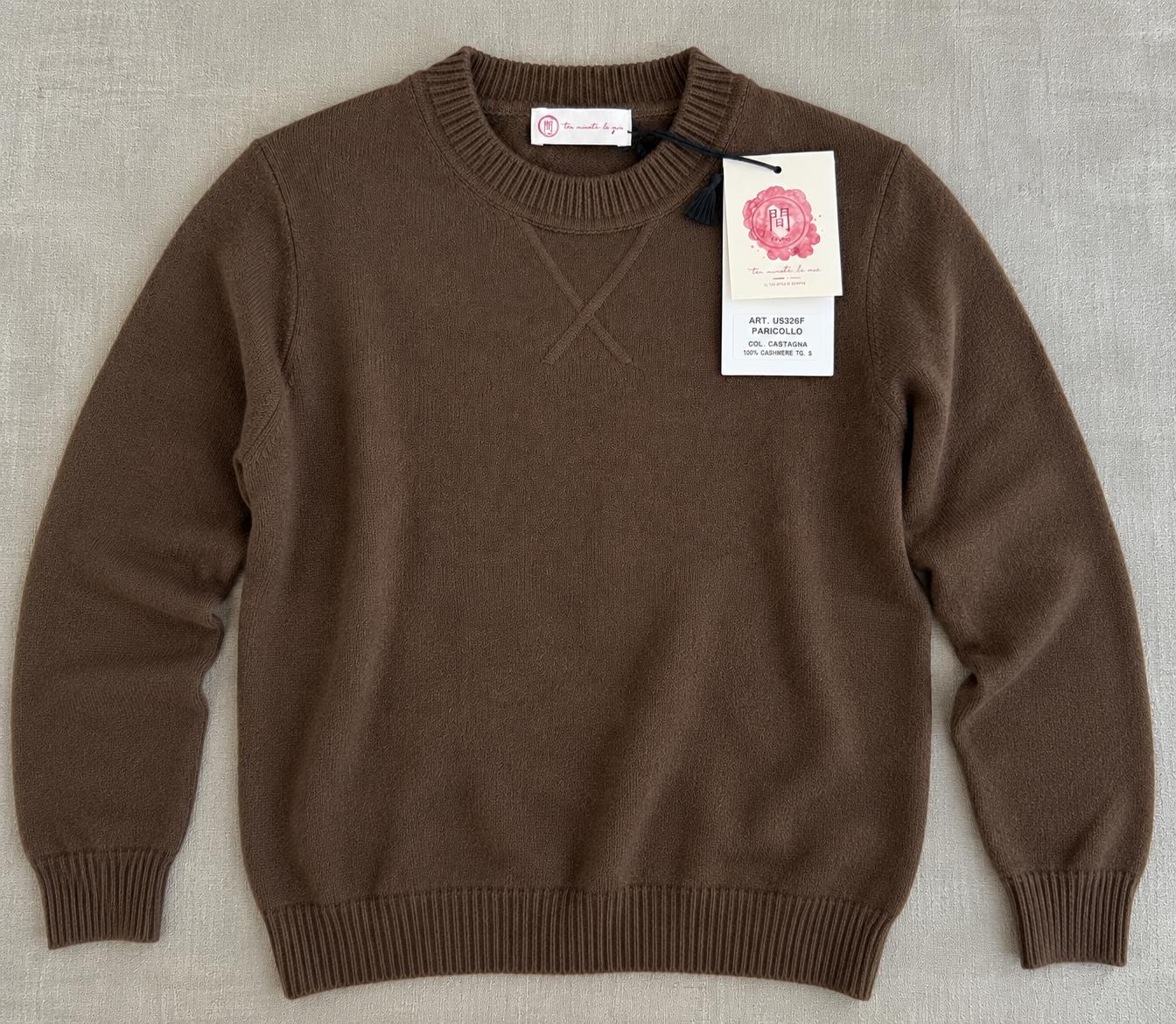 Felpa in cashmere Gusto Paricollo