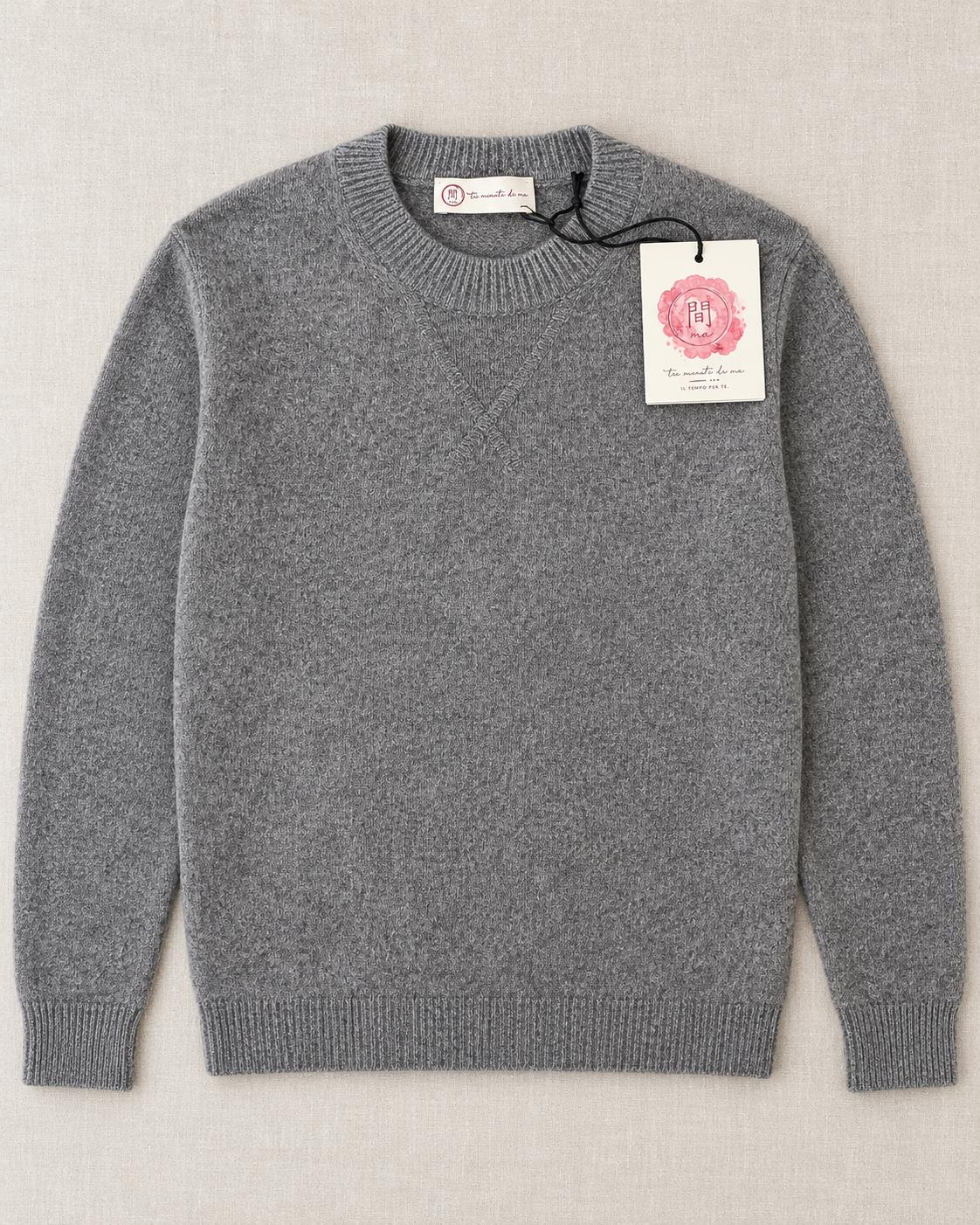 Felpa in cashmere Gusto Paricollo