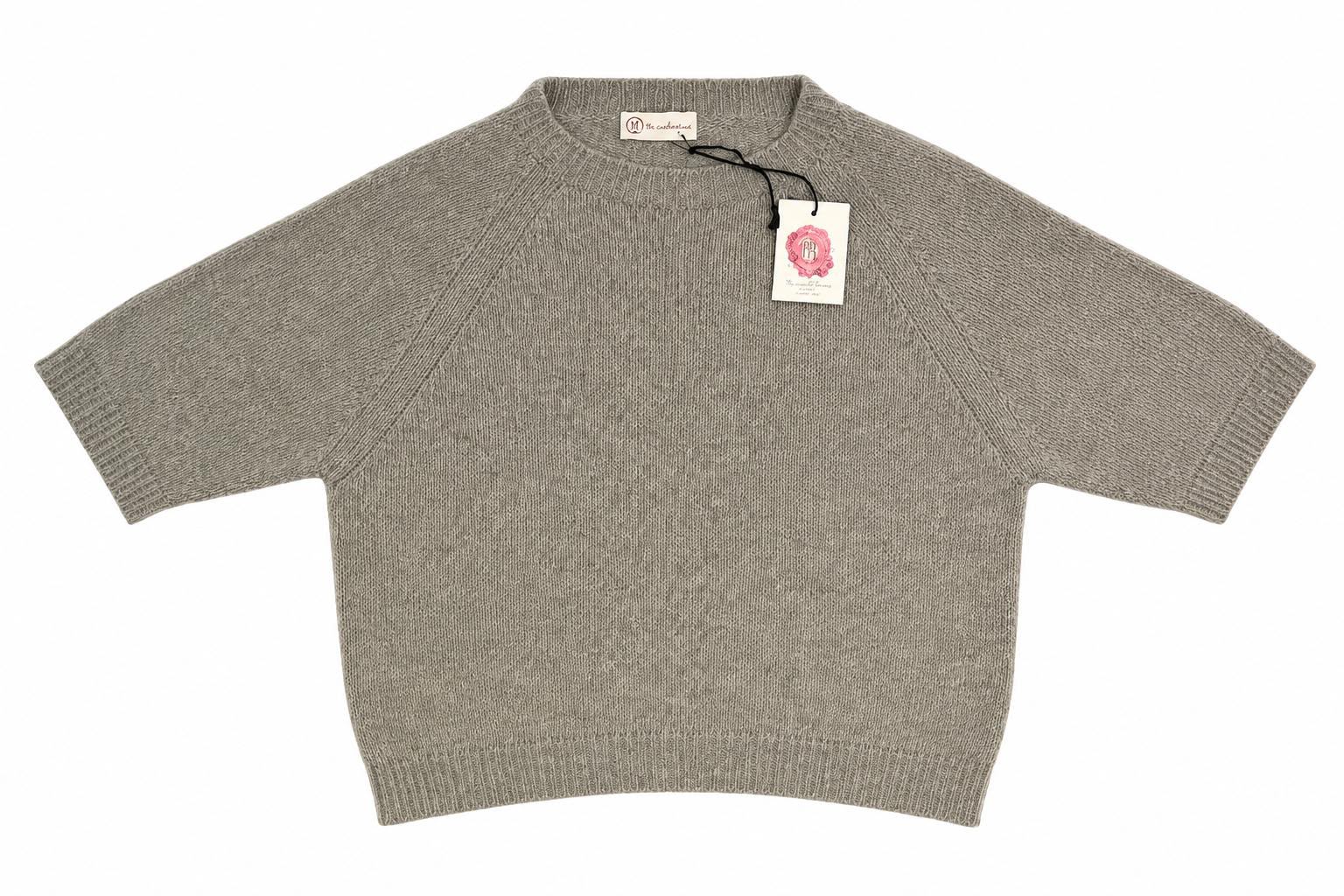 Maglione cashmere paricollo manica 3/4 donna