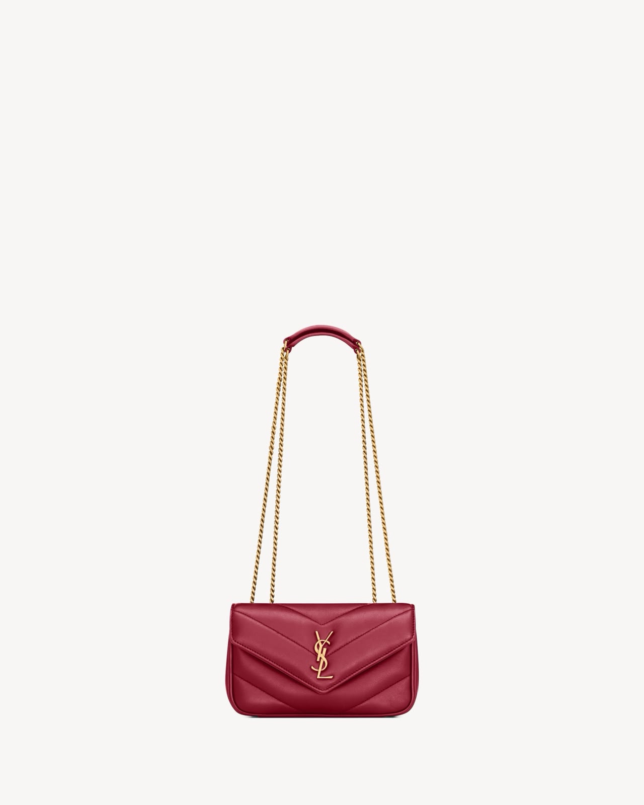 Borsa YSL LOULOU deeply red